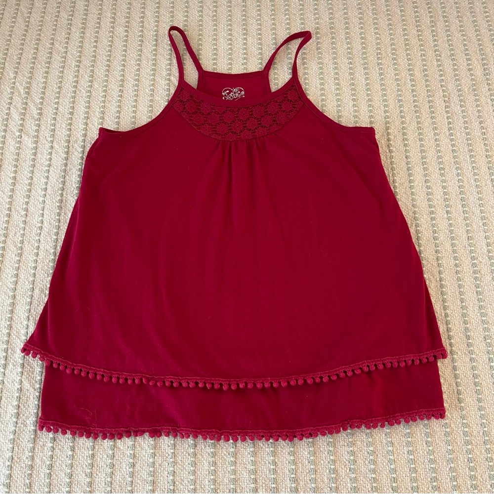 Justice - Girl’s - Tank Top w/ Detail Trim - Size: 12